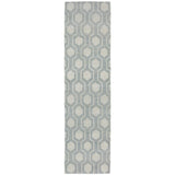 Oriental Weavers Maddox 56506 Casual/Transitional Geometric Wool Indoor Area Rug Blue/ Beige 2'6" x 10' M56506076305ST