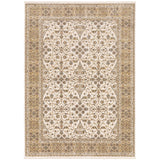 Oriental Weavers Maharaja 001J1 Traditional/Vintage Oriental Polyester Indoor Area Rug Ivory/ Gold 9'10" x 12'10" M001J1300394ST