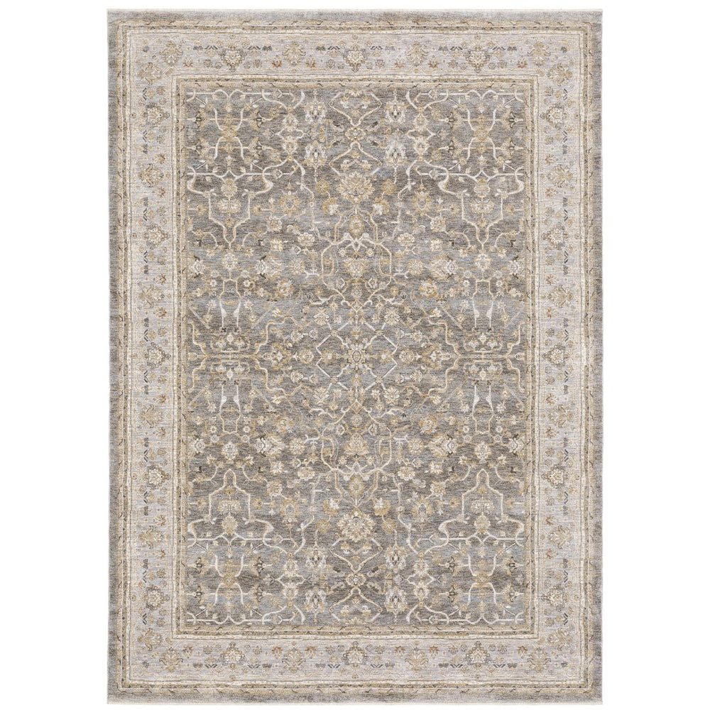 Oriental Weavers Maharaja 040M1 Traditional/Vintage Oriental Polyester Indoor Area Rug Beige/ Grey 7'10" x 10'10" M040M1240340ST