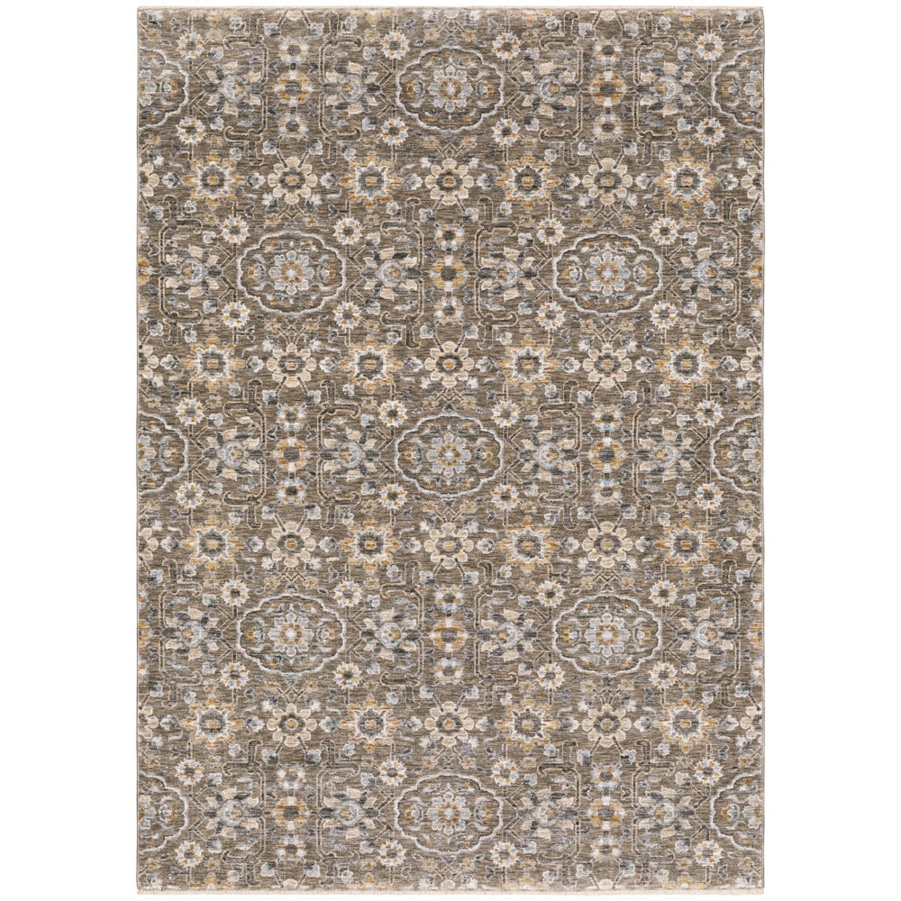 Oriental Weavers Maharaja 532D1 Traditional/Vintage Oriental Polyester Indoor Area Rug Grey/ Tan 9'10" x 12'10" M532D1300394ST