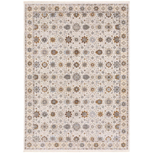 Oriental Weavers Maharaja 071W1 Traditional/Vintage Oriental Polyester Indoor Area Rug Ivory/ Gold 9'10" x 12'10" M071W1300394ST