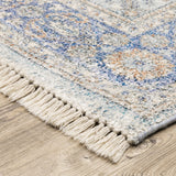 Oriental Weavers Malabar 45301 Traditional/Bohemian Oriental Polyester, Rayon Indoor Area Rug Blue/ Red 8' x 10' M45301243304ST