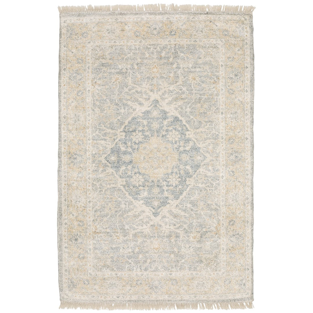 Oriental Weavers Malabar 45307 Traditional/Bohemian Oriental Polyester, Rayon Indoor Area Rug Grey/ Beige 10' x 13' M45307304396ST