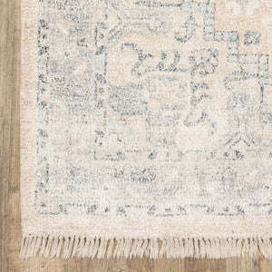 Oriental Weavers Malabar 45308 Traditional/Bohemian Oriental Polyester, Rayon Indoor Area Rug Beige/ Grey 8' x 10' M45308243304ST