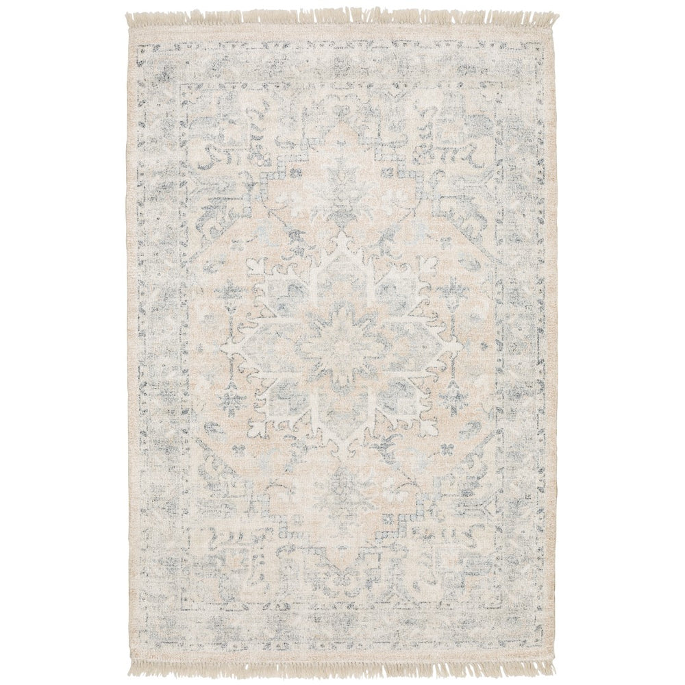 Oriental Weavers Malabar 45308 Traditional/Bohemian Oriental Polyester, Rayon Indoor Area Rug Beige/ Grey 8' x 10' M45308243304ST
