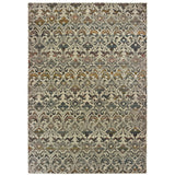 Oriental Weavers Mantra 1330W Transitional/Global Geometric Polypropylene, Polyester Indoor Area Rug Ivory/ Grey 7'10" x 10'10" M1330W240330ST