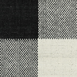 Oriental Weavers Marina 1932K Casual/Farmhouse Geometric Polypropylene Indoor/Outdoor Area Rug Black/ Ivory 8'6" x 13' M1932K259396ST