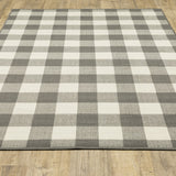 Oriental Weavers Marina 2598W Farmhouse/Casual Geometric Polypropylene Indoor/Outdoor Area Rug Grey/ Ivory 8'6" x 13' M2598W259396ST