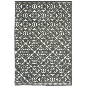 Oriental Weavers Marina 3969L Scandinavian/Casual Geometric Polypropylene Indoor/Outdoor Area Rug Grey/ Ivory 8'6" x 13' M3969L259396ST