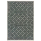 Oriental Weavers Marina 6025L Moroccan/Casual Geometric Polypropylene Indoor/Outdoor Area Rug Grey/ Ivory 8'6" x 13' M6025L259396ST