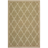 Oriental Weavers Marina 7765Y Moroccan/Global Geometric Polypropylene Indoor/Outdoor Area Rug Tan/ Ivory 8'6" x 13' M7765Y259396ST