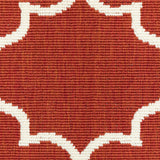 Oriental Weavers Meridian 1295R Moroccan/Casual Trellis Polypropylene Indoor/Outdoor Area Rug Red/ Ivory 8'6" x 13' M1295R259396ST