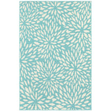 Oriental Weavers Meridian 1506L Contemporary/Transitional Floral Polypropylene Indoor/Outdoor Area Rug Blue/ Ivory 8'6" x 13' M1506L259396ST