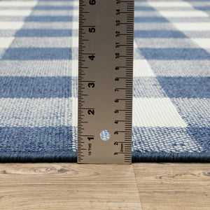 Oriental Weavers Meridian 2598V Casual/Farmhouse Geometric Polypropylene Indoor/Outdoor Area Rug Blue/ Ivory 8'6" x 13' M2598V259396ST