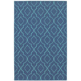 Oriental Weavers Meridian 7541B Moroccan/Global Trellis Polypropylene Indoor/Outdoor Area Rug Navy/ Blue 8'6" x 13' M7541B259396ST