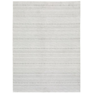 Oriental Weavers Montecito 4929E Casual/Scandinavian Geometric Polyester Indoor Area Rug White/ Grey 9'10" x 12'10" M4929E300394ST