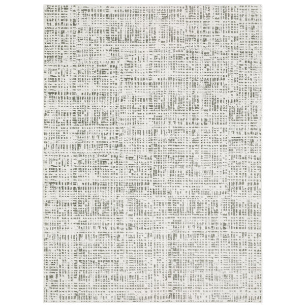 Oriental Weavers Montecito 5150W Contemporary/Industrial Geometric Polyester Indoor Area Rug White/ Grey 9'10" x 12'10" M5150W300394ST