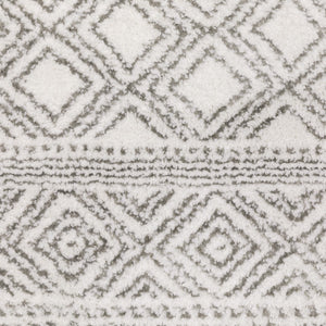 Oriental Weavers Montecito 094W8 Casual/Traditional Diamond Polyester Indoor Area Rug White/ Grey 9'10" x 12'10" M094W8300394ST