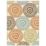 Oriental Weavers Montego 697J6 Casual/ Floral Polypropylene Indoor/Outdoor Area Rug Beige/ Blue 8'6" x 13' M697J6259396ST