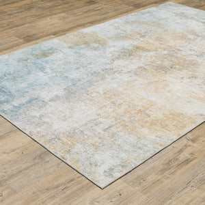 Oriental Weavers Myers Park MYP09 Contemporary/Industrial Abstract Polyester Indoor Area Rug Yellow/ Blue 8'9" x 12' MMYP09266366ST