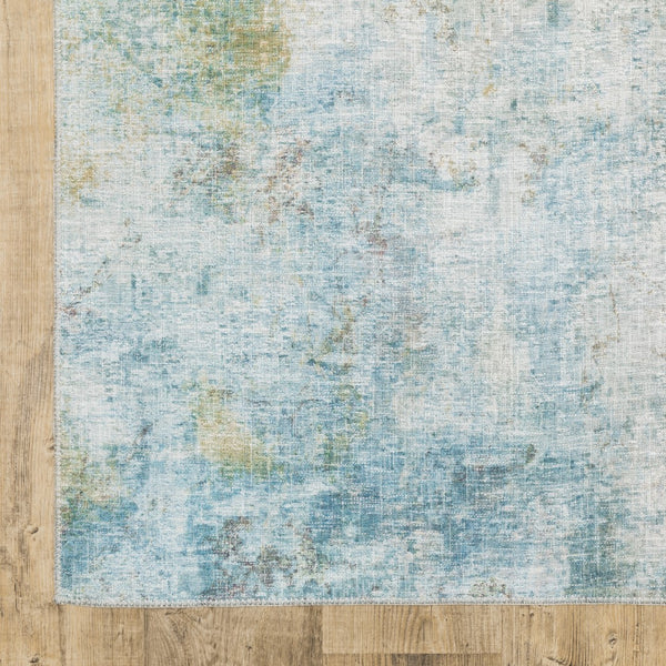Oriental Weavers Myers Park MYP09 Contemporary/Industrial Abstract Polyester Indoor Area Rug Yellow/ Blue 8'9" x 12' MMYP09266366ST