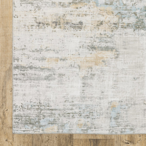 Oriental Weavers Myers Park MYP11 Contemporary/Industrial Abstract Polyester Indoor Area Rug Grey/ Gold 8'9" x 12' MMYP11266366ST