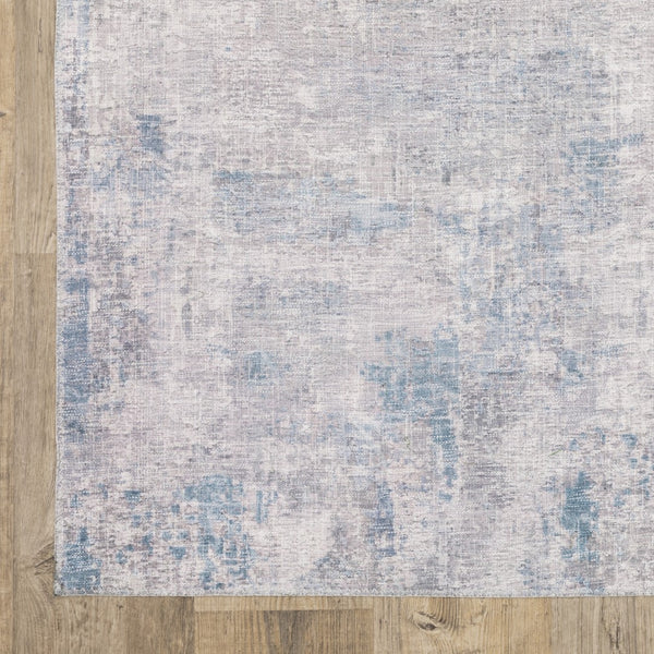 Oriental Weavers Myers Park MYP12 Contemporary/Industrial Abstract Polyester Indoor Area Rug Grey/ Blue 8'9" x 12' MMYP12266366ST
