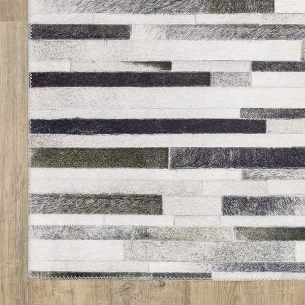 Oriental Weavers Myers Park MYP19 Contemporary/Industrial Geometric Polyester Indoor Area Rug Grey/ Charcoal 8'9" x 12' MMYP19266366ST