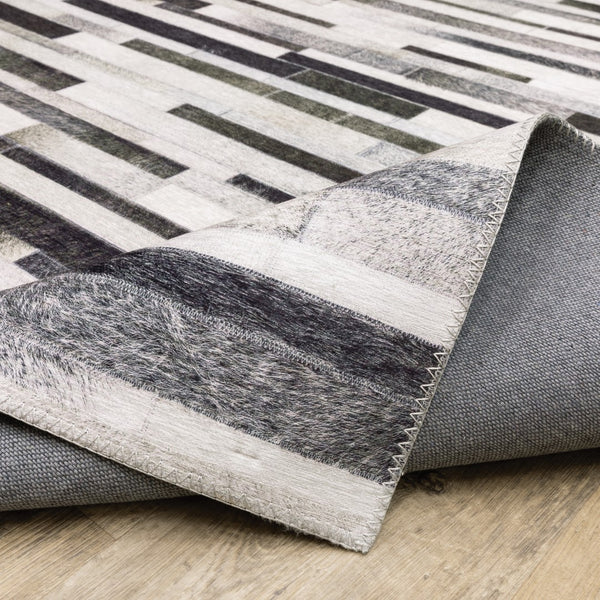 Oriental Weavers Myers Park MYP19 Contemporary/Industrial Geometric Polyester Indoor Area Rug Grey/ Charcoal 8'9" x 12' MMYP19266366ST