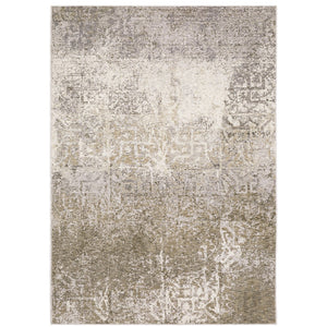 Oriental Weavers Nebulous 1330E Modern and Contemporary/Industrial Abstract Polyester Indoor Area Rug Ivory/ Grey 9'10" x 12'10" N1330E300394ST