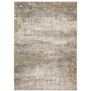 Oriental Weavers Nebulous 001H9 Modern and Contemporary/Industrial Abstract Polyester Indoor Area Rug Beige/ Grey 9'10" x 12'10" N001H9300394ST