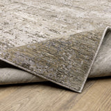 Oriental Weavers Nebulous 001H9 Modern and Contemporary/Industrial Abstract Polyester Indoor Area Rug Beige/ Grey 9'10" x 12'10" N001H9300394ST