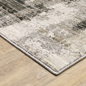 Oriental Weavers Nebulous 4151N Modern and Contemporary/Industrial Abstract Polyester Indoor Area Rug Grey/ Beige 9'10" x 12'10" N4151N300394ST