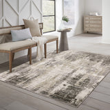 Oriental Weavers Nebulous 4151N Modern and Contemporary/Industrial Abstract Polyester Indoor Area Rug Grey/ Beige 9'10" x 12'10" N4151N300394ST