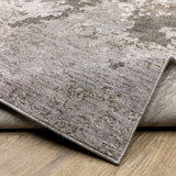 Oriental Weavers Nebulous 5091E Modern and Contemporary/Industrial Abstract Polyester Indoor Area Rug Grey/ Ivory 9'10" x 12'10" N5091E300394ST