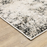 Oriental Weavers Nebulous 561E9 Modern and Contemporary/Industrial Abstract Polyester Indoor Area Rug Ivory/ Grey 9'10" x 12'10" N561E9300394ST