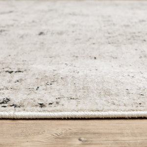 Oriental Weavers Nebulous 561E9 Modern and Contemporary/Industrial Abstract Polyester Indoor Area Rug Ivory/ Grey 9'10" x 12'10" N561E9300394ST