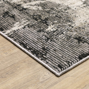 Oriental Weavers Nebulous 7151E Modern and Contemporary/Industrial Abstract Polyester Indoor Area Rug Grey/ Ivory 9'10" x 12'10" N7151E300394ST