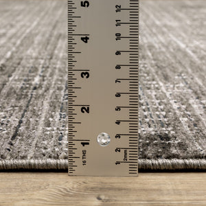 Oriental Weavers Nebulous 751D9 Modern and Contemporary/Industrial Geometric Polyester Indoor Area Rug Charcoal/ Grey 9'10" x 12'10" N751D9300394ST