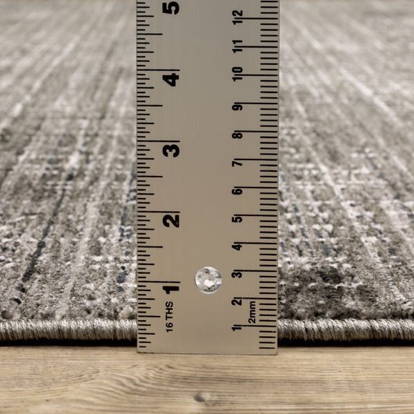 Oriental Weavers Nebulous 751D9 Modern and Contemporary/Industrial Geometric Polyester Indoor Area Rug Charcoal/ Grey 9'10" x 12'10" N751D9300394ST