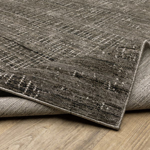 Oriental Weavers Nebulous 751D9 Modern and Contemporary/Industrial Geometric Polyester Indoor Area Rug Charcoal/ Grey 9'10" x 12'10" N751D9300394ST