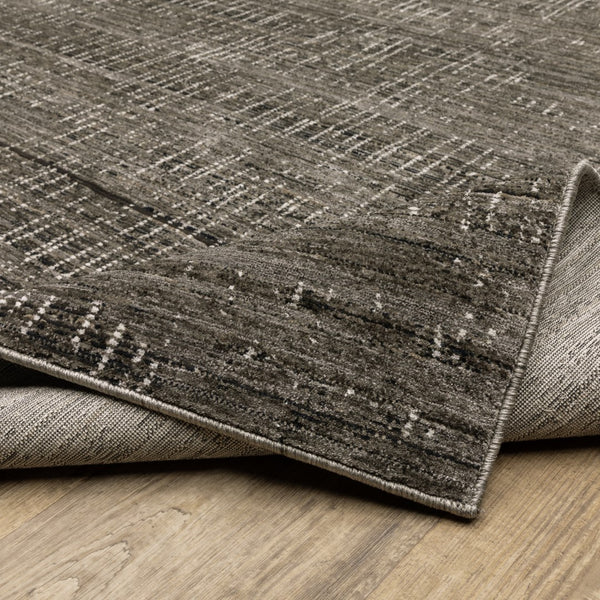 Oriental Weavers Nebulous 751D9 Modern and Contemporary/Industrial Geometric Polyester Indoor Area Rug Charcoal/ Grey 9'10" x 12'10" N751D9300394ST