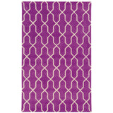Oriental Weavers Optic 41101 Transitional/Moroccan Geometric Wool Indoor Area Rug Purple/ Ivory 10' x 13' O4110135396ST