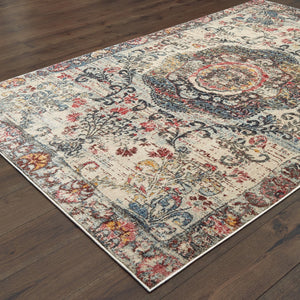 Oriental Weavers Pandora 047H7 Traditional/Casual Oriental Polypropylene Indoor Area Rug Beige/ Multi 9'10" x 12'10" P047H7300390ST