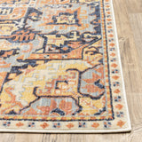 Oriental Weavers Pandora 049S7 Tribal/Global Oriental Polypropylene Indoor Area Rug Blue/ Orange 9'10" x 12'10" P049S7300390ST