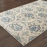 Oriental Weavers Pandora 5502W Bohemian/Global Floral Polypropylene Indoor Area Rug Ivory/ Blue 9'10" x 12'10" P5502W300390ST