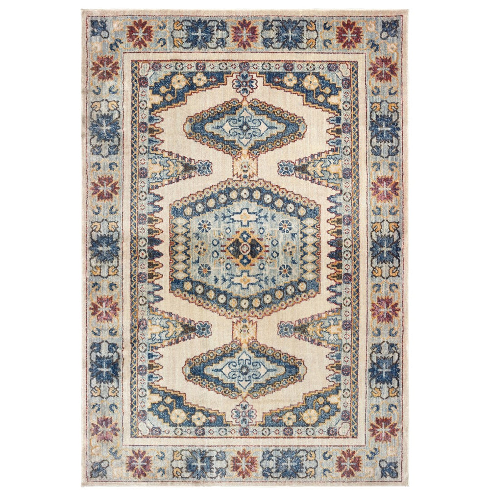 Oriental Weavers Pandora 5991I Bohemian/Global Oriental Polypropylene Indoor Area Rug Ivory/ Blue 9'10" x 12'10" P5991I300390ST