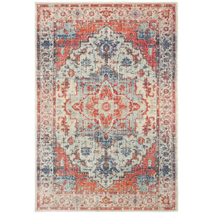 Oriental Weavers Pandora 070W7 Bohemian/Global Oriental Polypropylene Indoor Area Rug Blue/ Orange 9'10" x 12'10" P070W7300390ST