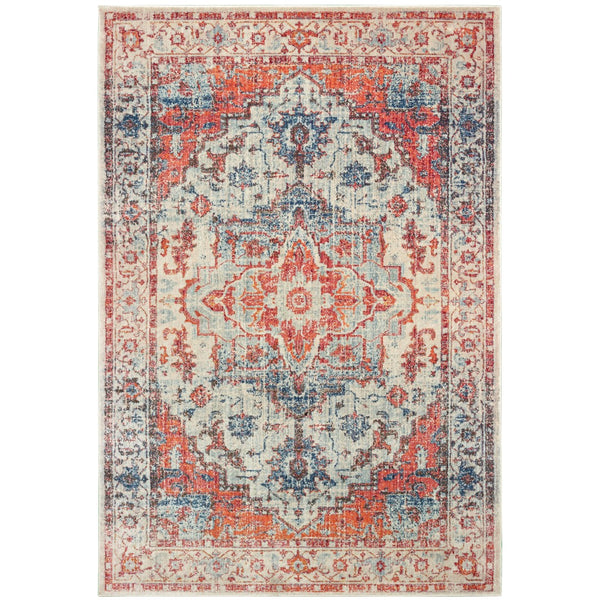 Oriental Weavers Pandora 070W7 Bohemian/Global Oriental Polypropylene Indoor Area Rug Blue/ Orange 9'10" x 12'10" P070W7300390ST
