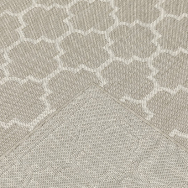 Oriental Weavers Portofino 1636H Moroccan/Farmhouse Geometric Polypropylene Indoor/Outdoor Area Rug Grey/ Ivory 9'10" x 12'10" P1636H300390ST